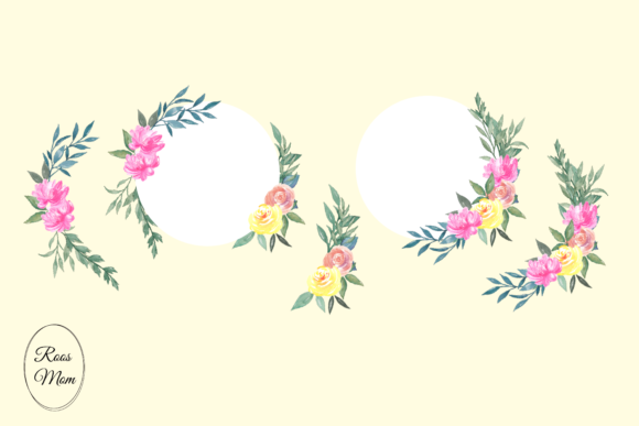 Beautiful Watercolor Flowers Clipart and Illustrations